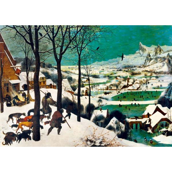 Myśliwi na  śniegu, Brueghel,1565 (1000el.) - Sklep Art Puzzle